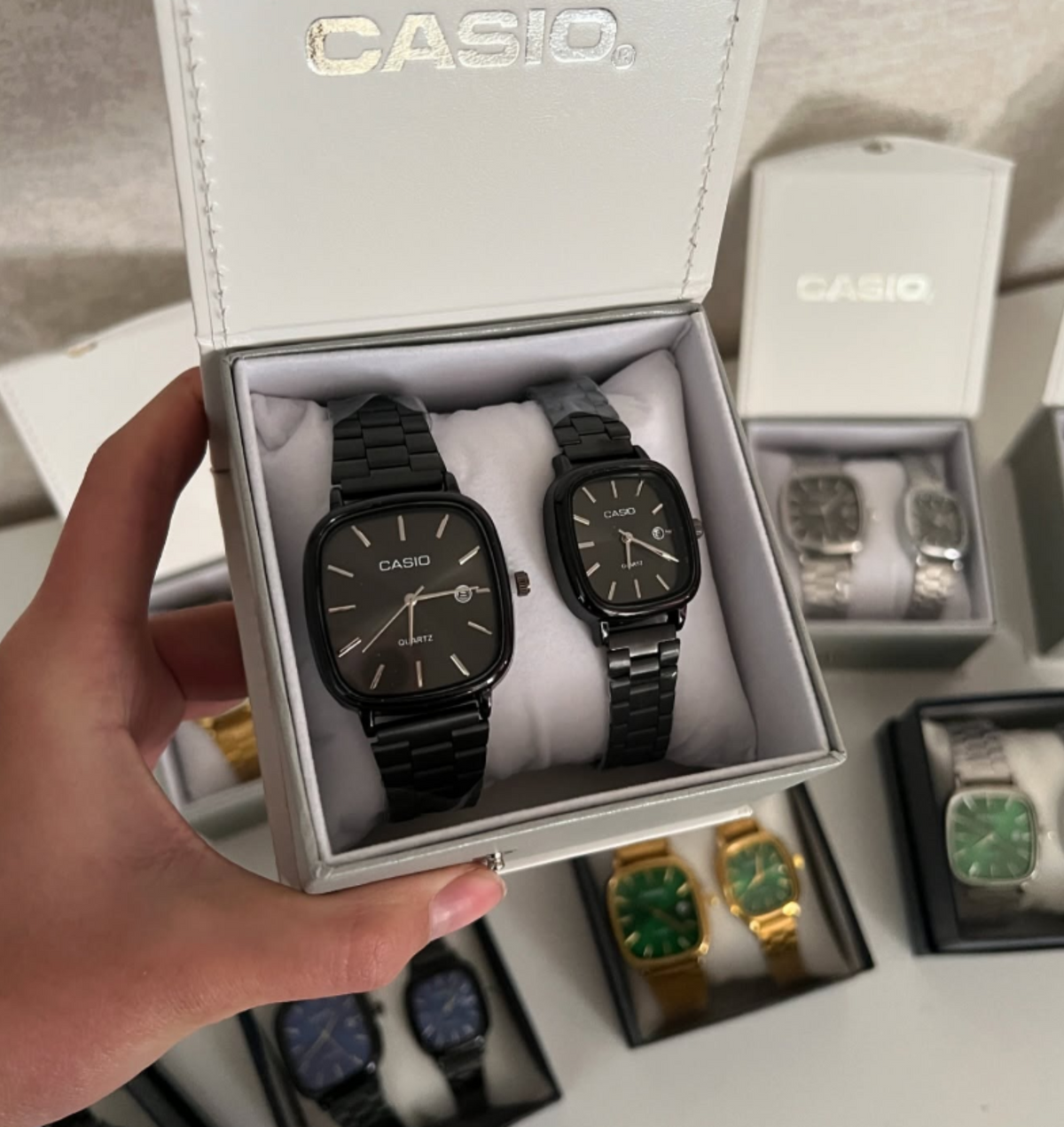 Kit Casal Relógios Casio Vintage