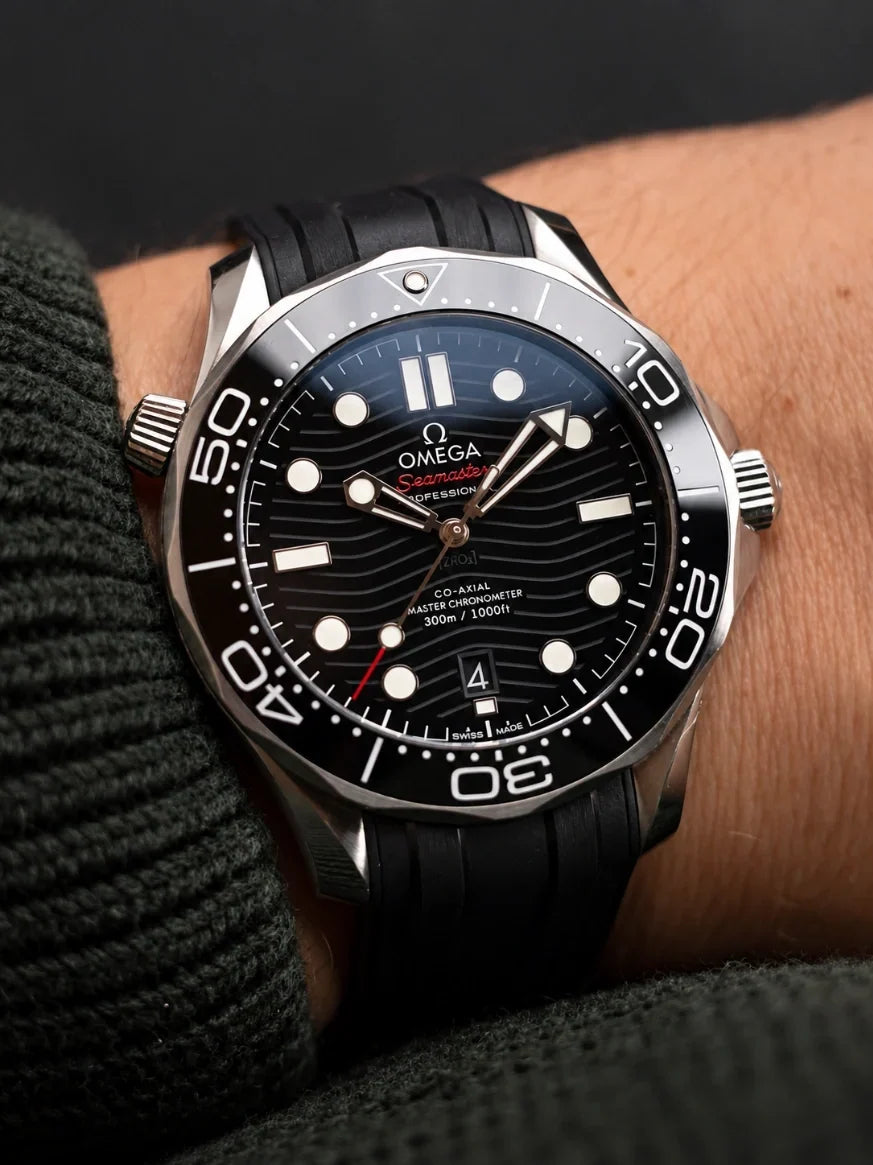 Omega Seamaster Diver 300M Black Rubber