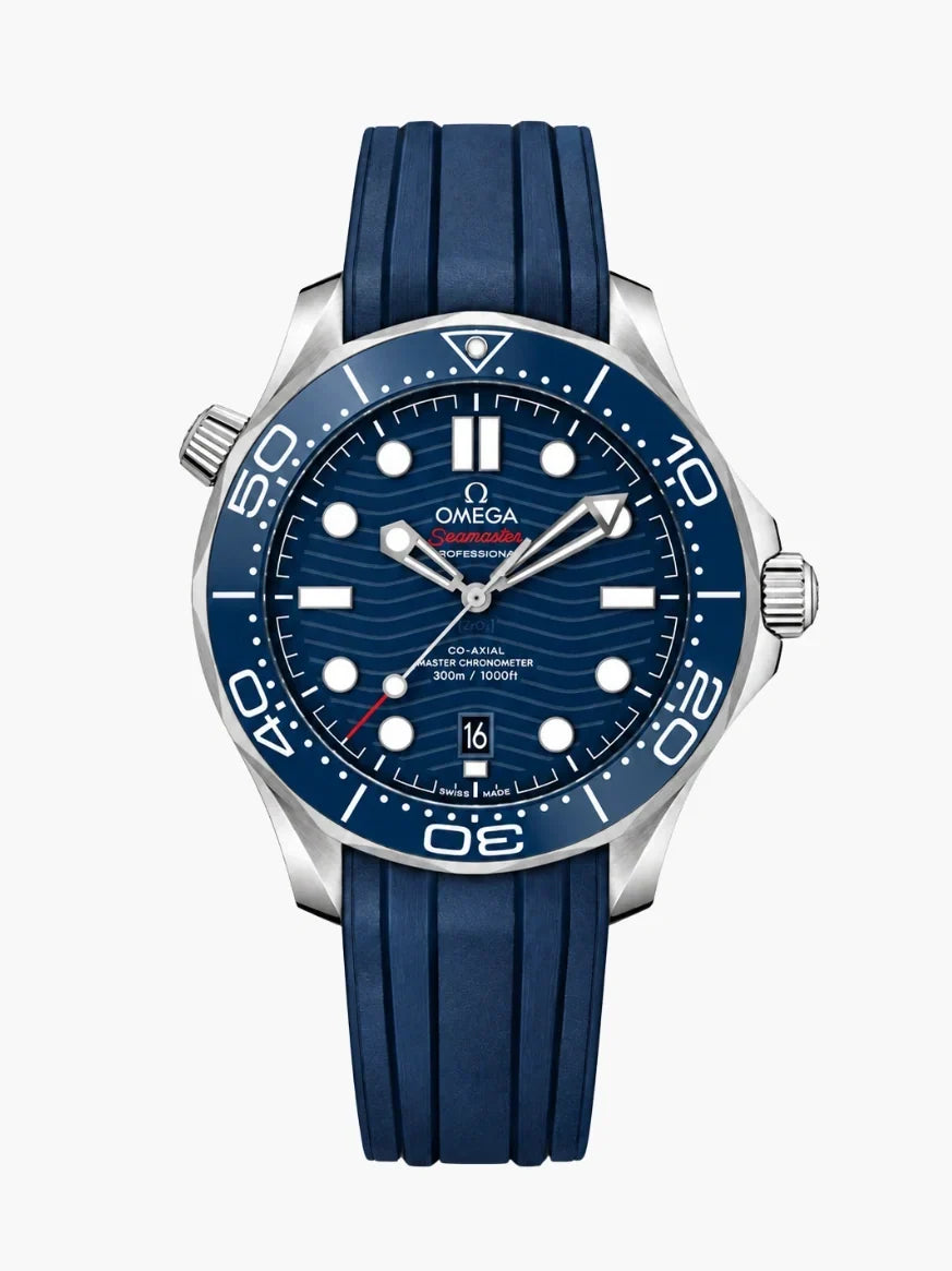 Omega Seamaster Diver 300M Blue Rubber