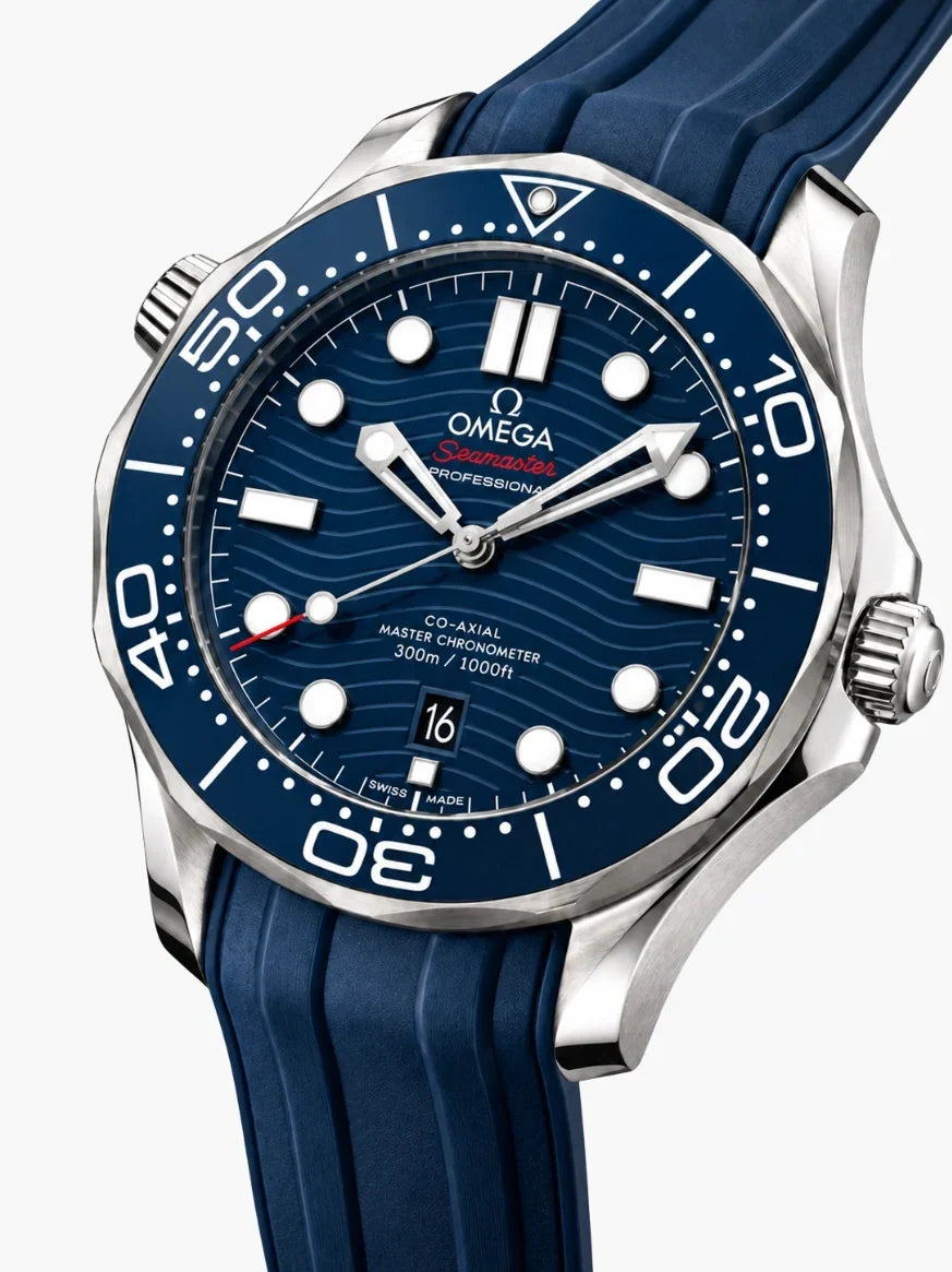Omega Seamaster Diver 300M Blue Rubber