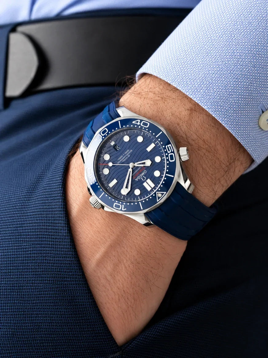 Omega Seamaster Diver 300M Blue Rubber
