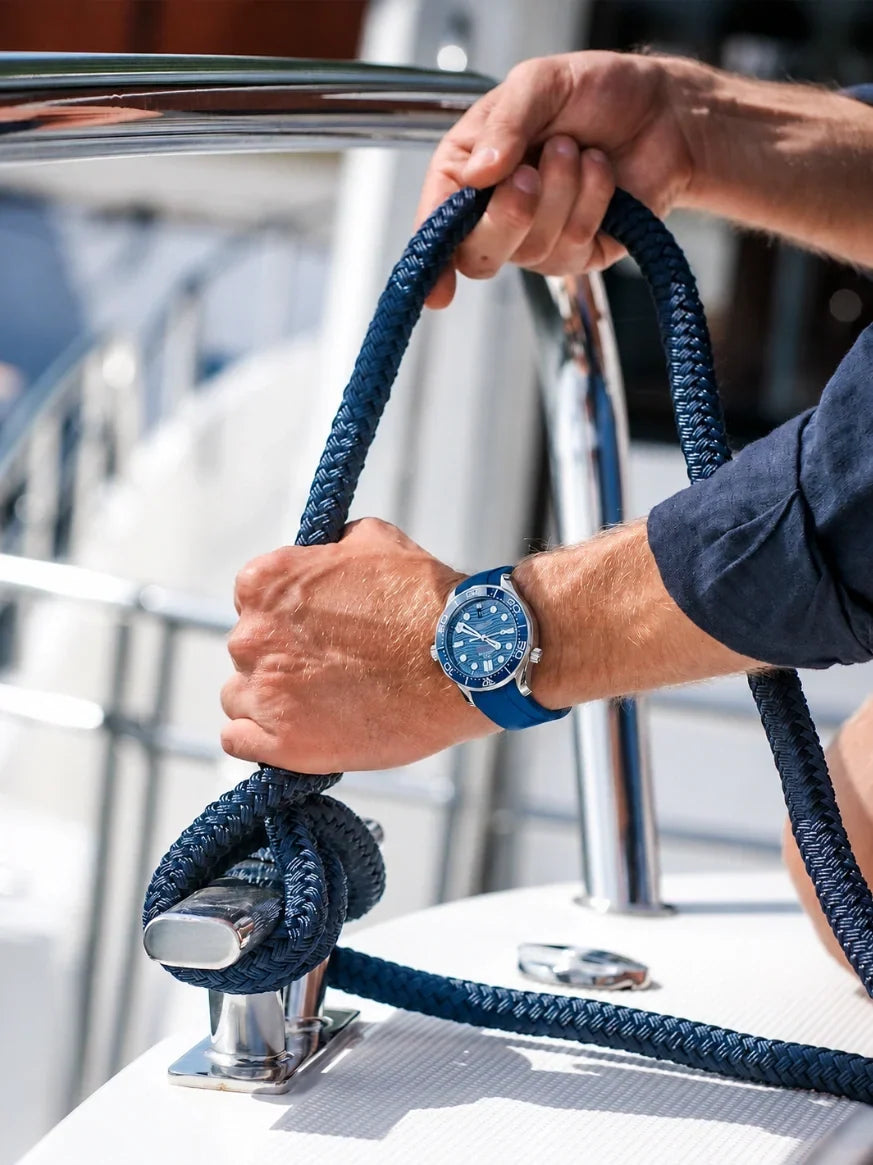 Omega Seamaster Diver 300M Blue Rubber