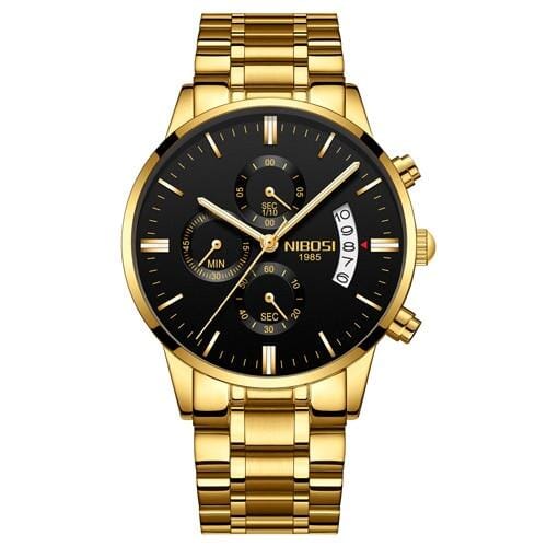 Relógio Masculino Nibosi Dourado/Preto