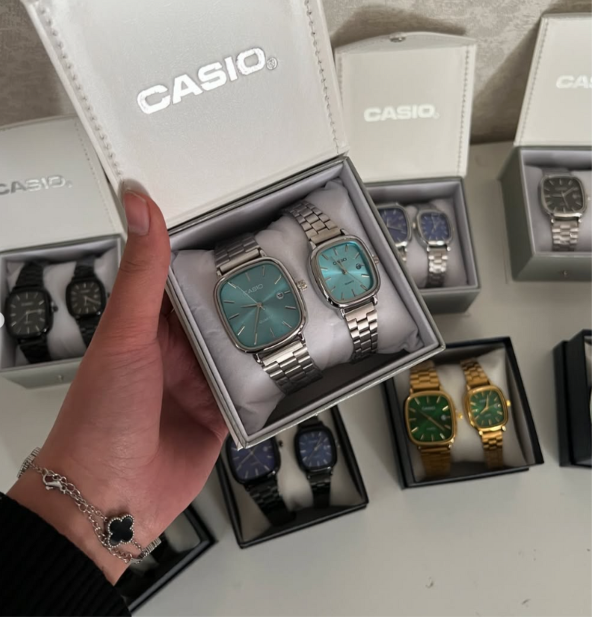 Kit Casal Relógios Casio Vintage