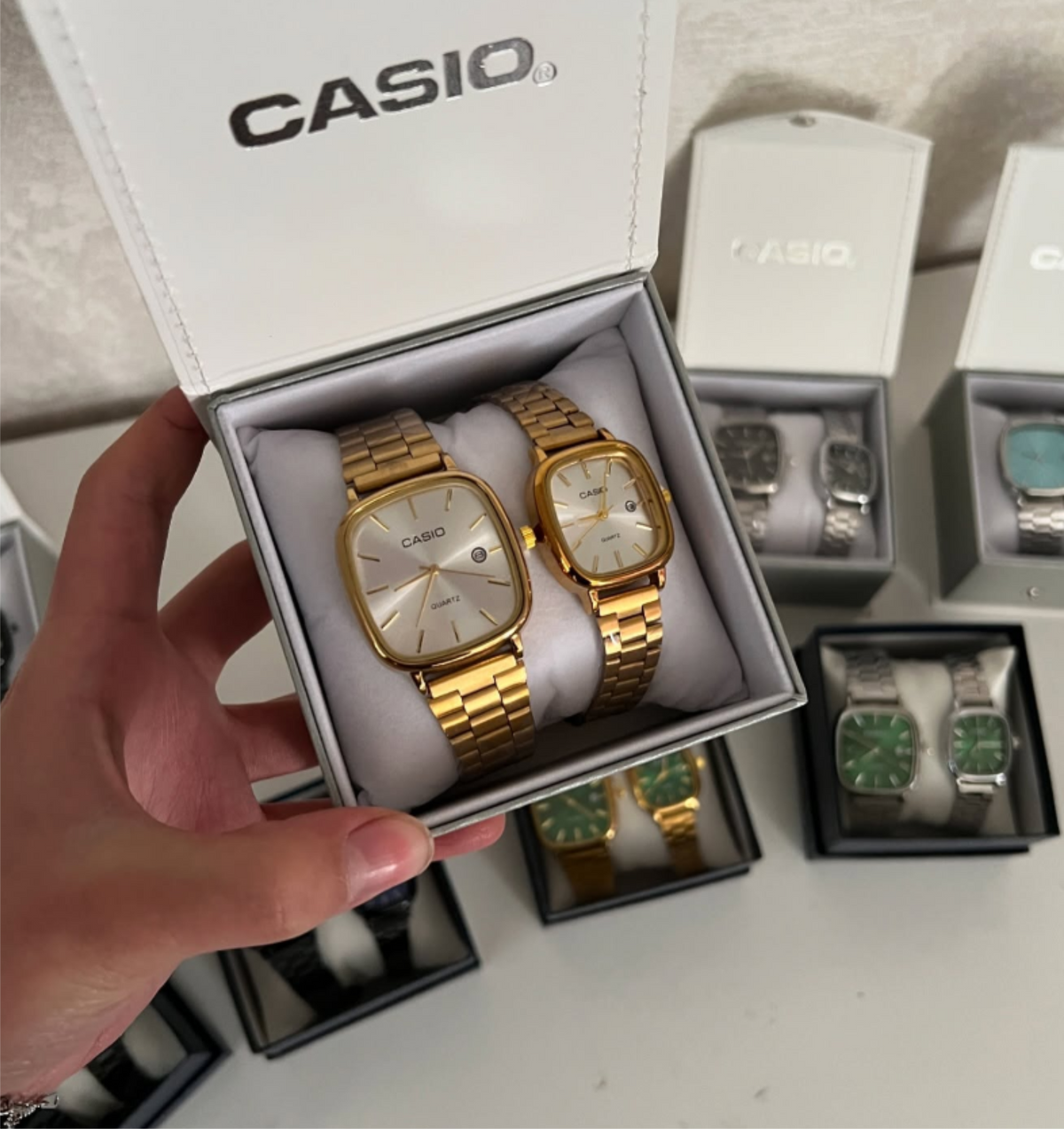 Kit Casal Relógios Casio Vintage