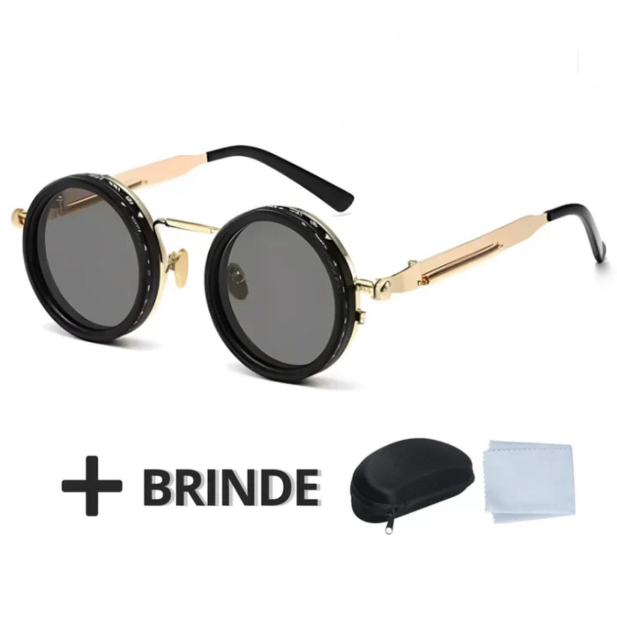 Óculos de Sol com Lentes Ajustáveis e Polarizadas + Capinha Protetora de Brinde