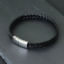 Pulseira Sterling de Couro