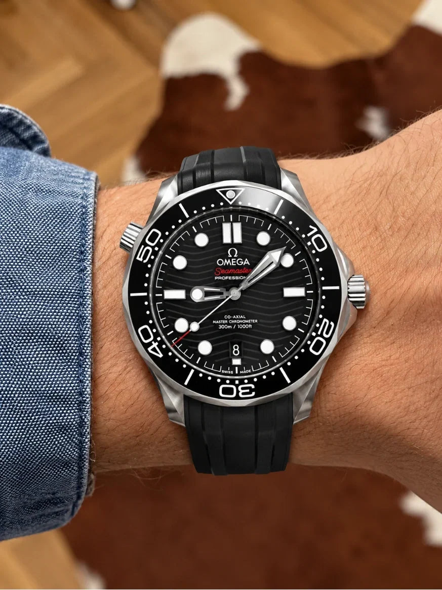 Omega Seamaster Diver 300M Black Rubber